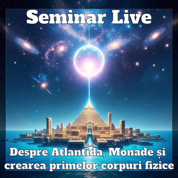 Seminar live Despre Atlantida, Monade și crearea primelor corpuri fizice pentru întruparea spiritelor