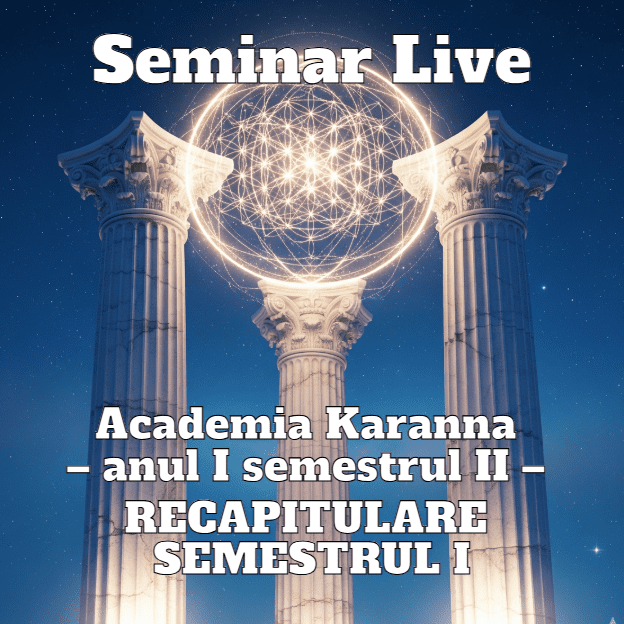 Seminar Live Nr 9 Sept 2014 Academia Karanna – Anul I Semestrul Ii – Recapitulare Semestrul I Seminar Live Nr 9 Sept 2014 Academia Karanna – Anul I Semestrul Ii – Recapitulare Semestrul I